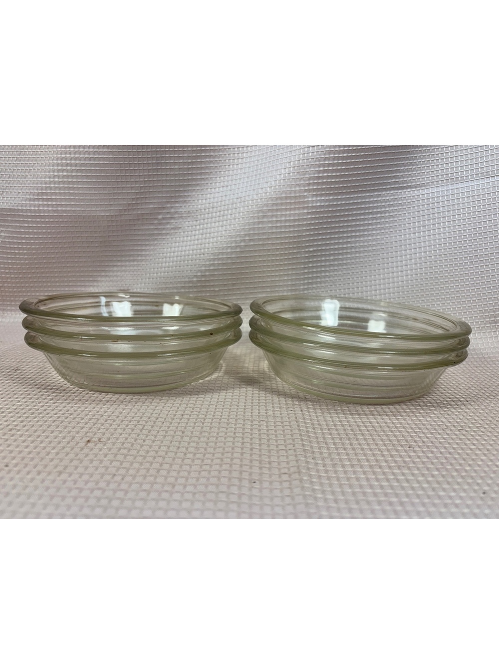 280 - 6 Vintage Mini 6” Pie / Tart Glass Dishes